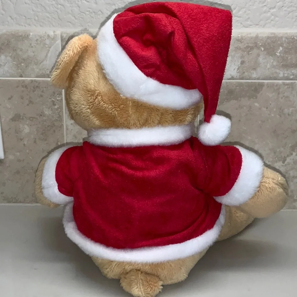Godiva Santa Bear Plush Toy 2013 Limited Edition Red White Holiday Stocking Hat
